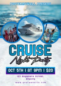 White Kolase Cruise Party A2 template
