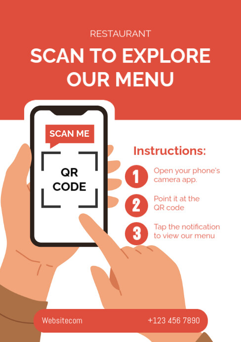 White Kolase Qr Code A5 template