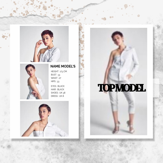 White Kolase Top Model Pos Instagram template
