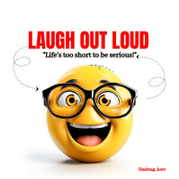 White Laugh Out Loud  Instagram Post template