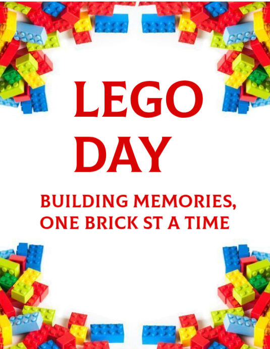 White Lego Event Flyers Template | PosterMyWall