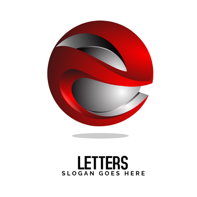 White Letter E Circle Logo Template | PosterMyWall