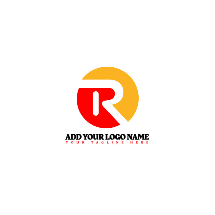 White Letter R Logo/alphabet/word/business/minimalist/monogram/brand ...