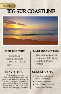 Blanc Big Sur Travel Guide Boulevardzeitung Template