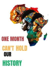 White List-based Black History Month Poster  Poster Plakat template