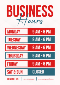White List-based Business Hours A5 template