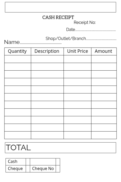 White list-based cash receipt poster Template | PosterMyWall