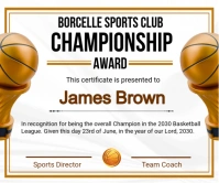 White List-based Championship Award  Large Rectangle Rectángulo Grande template