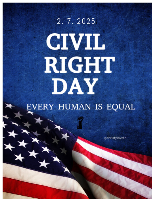 Civil Rights Flyer Examples Copy of White List-based Civil Rights Day Flyer (us Letter) | PosterMyWall