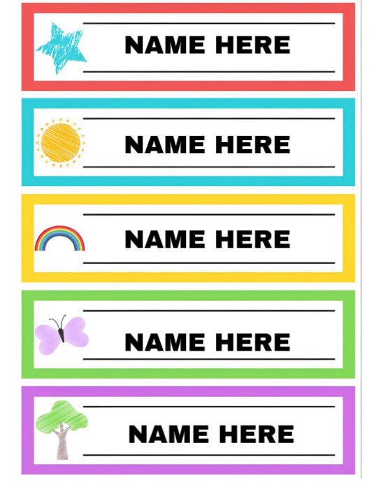 White List-based Classroom Student Names List  Flyer (us Letter) template