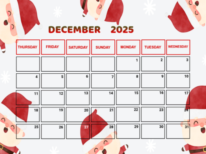 December Checklist Template White List-based December Calendar Presentation Template | PosterMyWall