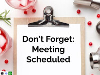 White List-based Don't Forget Meeting Scheduled Yard Sign template