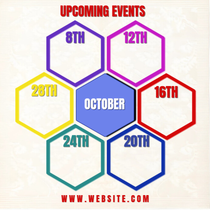 White List-based Event Schedule Instagram Post Template | PosterMyWall