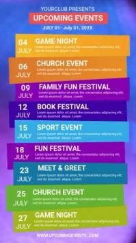 White List-based Event Schedule Whatsapp Status template