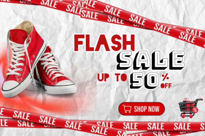 White List-based Flash Sale Poster template