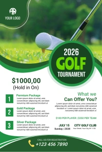 White List-based Golf Tournament Poster Pinte Pinterest Graphic template