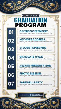 White List-based Graduation Program Digital Display Цифровой дисплей (9 : 16) template