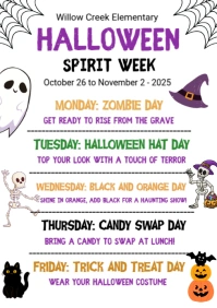 White List-based Halloween Spirit Wee A4 template