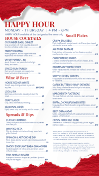 White List-based Happy Hour Menu Instagram Story template