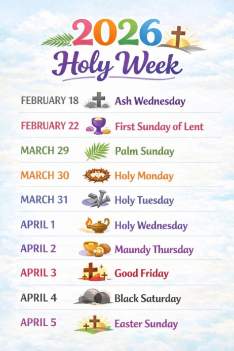 Plantilla de White List-based Holy Week Poster | PosterMyWall