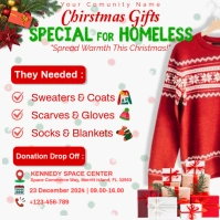 White List-based Homeless Shelter Donate 2024 Instagram Post template