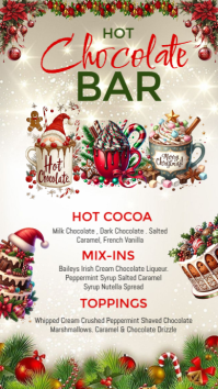 White List-based Ice Cream Bar Menu Template Instagram Story