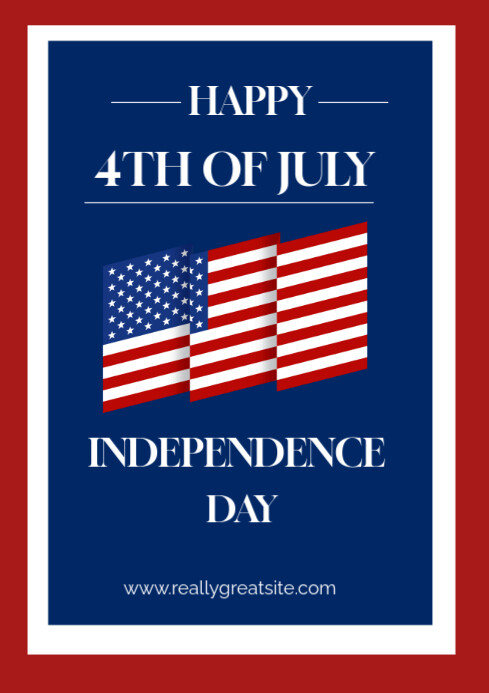 White List-based July 4th  A4 template