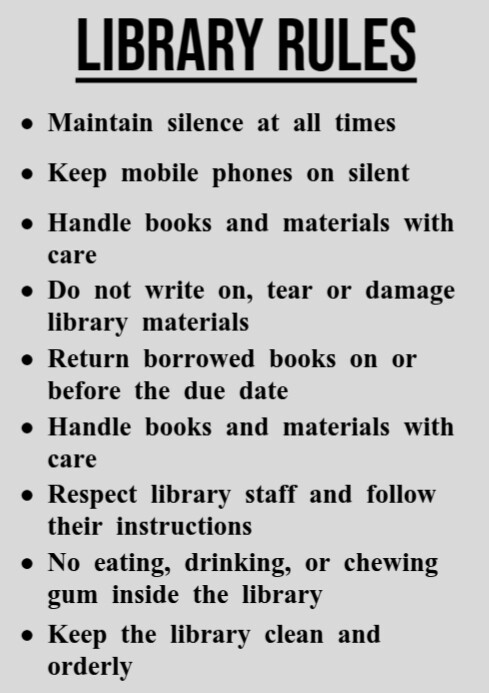 Plantilla de White List-based Library Template A4 | PosterMyWall