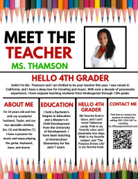 Meet The Teacher Template | PosterMyWall