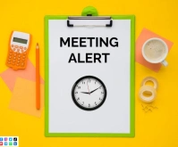 White List-based Meeting Alert Medium Rectangle Mittelgroßes Rechteck template