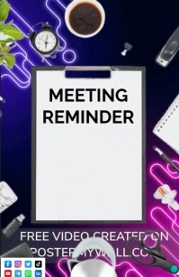 White List-based Meeting Reminder Tabloid แทบลอยด์ template