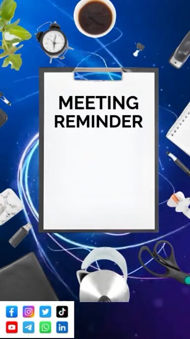 White List-based Meeting Reminder Youtube Short template