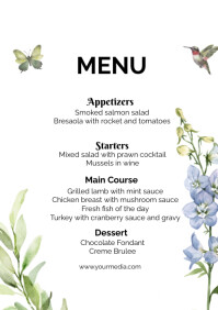 List-based Menu A2 Template | PosterMyWall