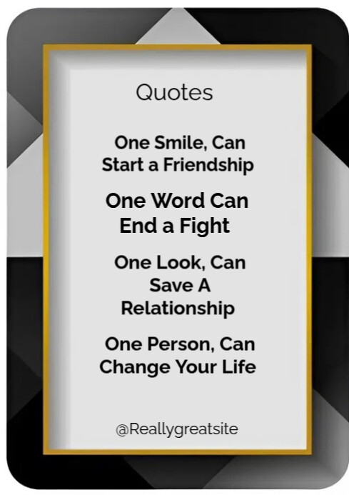 White List-based Motivational And Inspirational Quotes  A4 template