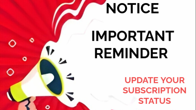 White List-based Notice Presentation (16:9) template