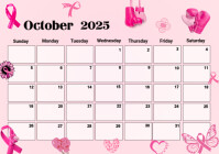 White List-based October Calendar  A4 template
