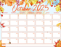 White List-based October Schedule Flyer (us Letter) Iflaya (Incwadi ye-US) template
