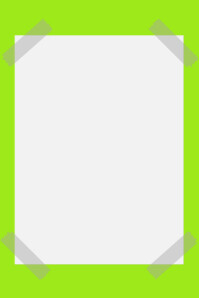 White List-based Paper Clipart Illustration Poster template