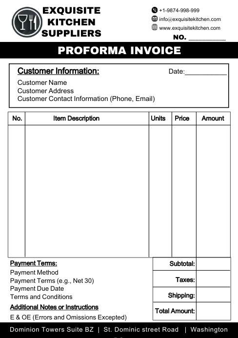 Delivery Methods Proforma Invoice Copy of White List-based Proforma Invoice Delivery No | PosterMyWall