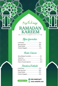 White List-based Ramadan Iftar Party Flyer   Pinterest Graphic template
