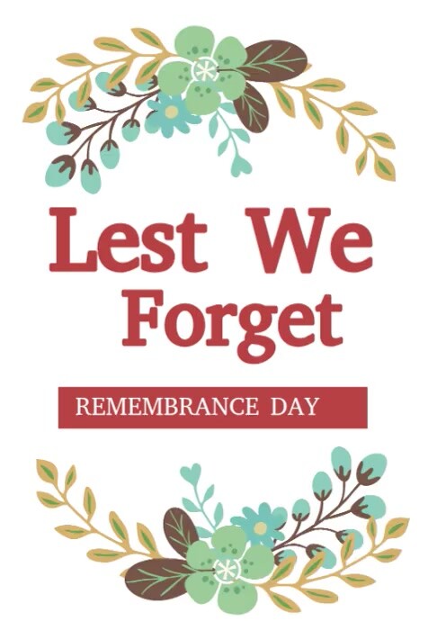 White List-based Remembrance Day: History And Significance Explained  A4 template