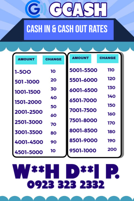 White List-based Remittance Service Poster Cartaz template