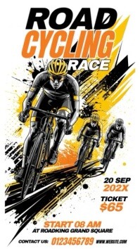 White List-based Road Cycling Instagram Reel template