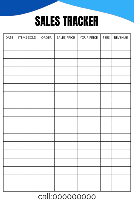 White List-based Sales Tracker  Banner 4' × 6' template