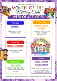 White List-based School Spirit Week A6 template