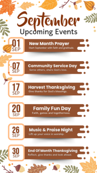 Blanc September Events Instagram Story Template