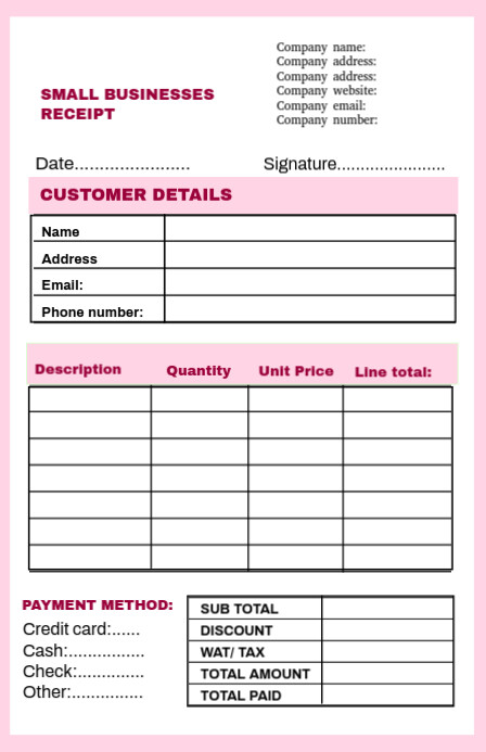 White List-based Small Businesses Invoice Template Tabloid