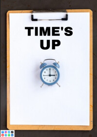 White List-based Time Is Up A4 template