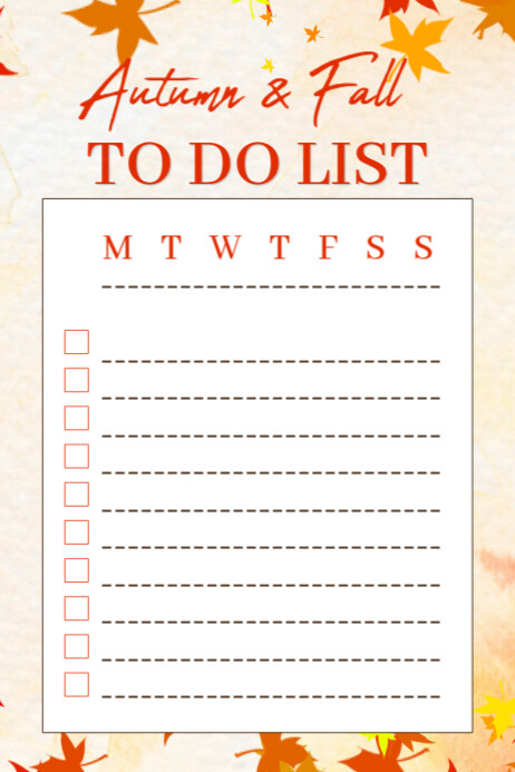 White List-based To Do List Poster template