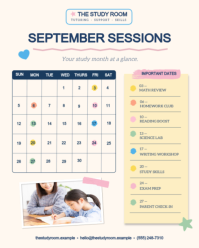 White Tutoring Schedule Instagram Portrait Template - Page 3